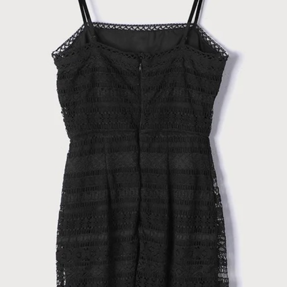 Lulu’s Black Lace Midi Dress - Picture 6 of 6